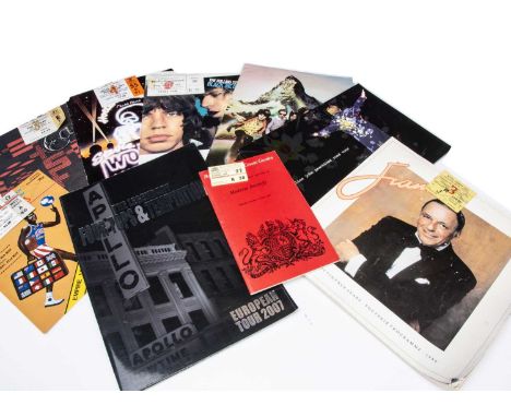 Concert Programmes / Tickets, collection of mainly Rock and Pop concert programmes and tickets comprising Rolling Stones - Bl