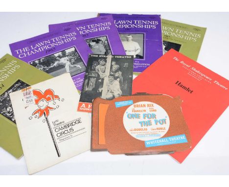 Theatre Programmes / Wimbledon Programmes plus, approximately fifty Theatre programmes (Some with tickets), mainly from the S