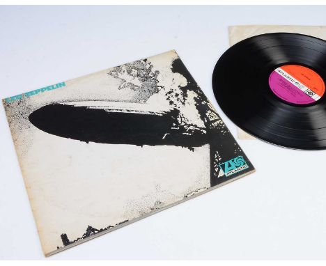 Led Zeppelin LP, Led Zeppelin LP - Original UK Release 1969 on Atlantic (588171) - Fully Laminated MacNeill Sleeve with Turqu