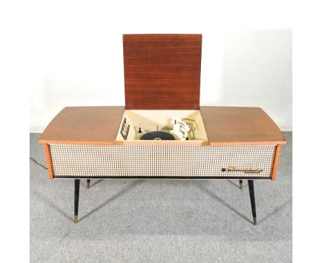A 1970's PYE stereophonic G63 black box record player133w x 50d x 63h cm