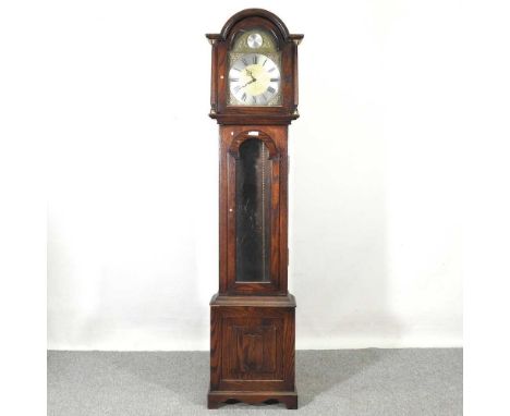 A modern oak cased longcase clock, by Jaycee, 188cm highNo weights or pendulum