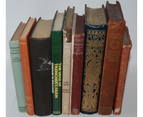 A tray lot of various books including Poems by W.B. Yeats, 1912, The Light That Failed etc Condition Report: Available upon r