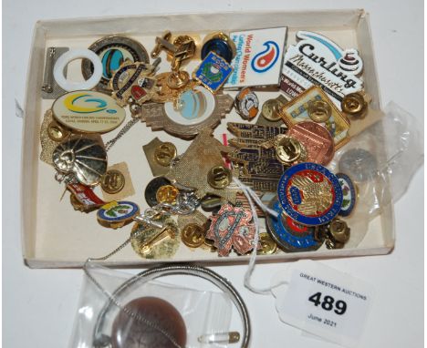 A collection of enamel lapel badges Condition Report: Available upon request