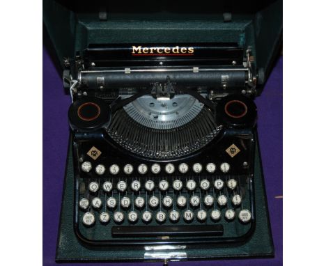 A vintage Mercedes typewriter in case Condition Report: Available upon request