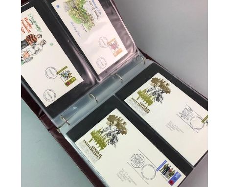 COLLECTION OF FIRST DAY COVERS, comprising eight albums including over 600 first day covers ranging from the 1970s until the 