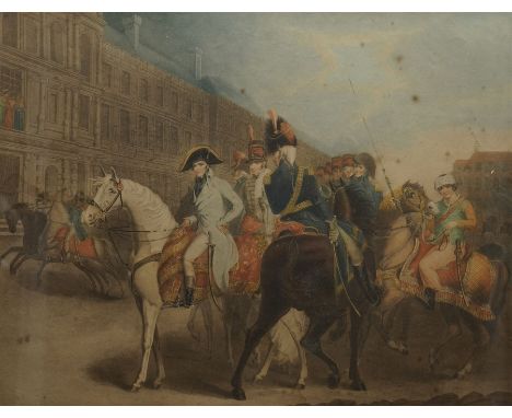 Charles Turner (British 1774-1857) after John James Masquerier (1778-1855): Bonaparte Reviewing the Consular Guards, early 19