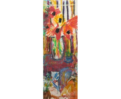 Diana Nelson (Yorkshire 20th century): 'Still Life II', mixed media signed with initials and dated '92, 59cm x 51cm