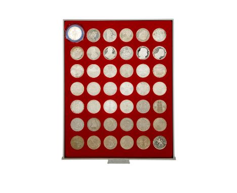 BRD - 42 x 5 DM ex. 1952/86, mit den Top 5 x 5 DM, Germanisches Museum, Schiller, Markgraf von Baden, Eichendorff, Fichte (di