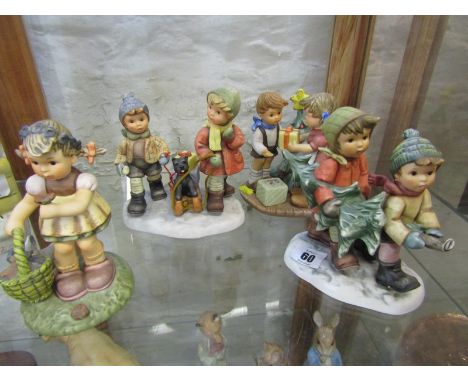 HUMMEL, 4 Berta Hummel child figure groups 