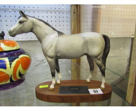 BESWICK HORSE, plinth based Arab 