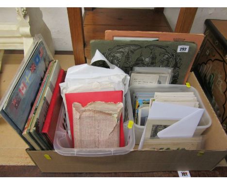 POSTCARDS, collection of Edwardian and later postcards, inc rare Edith Cavell tapestry card, 6 WWI embroidered lace Belguim c