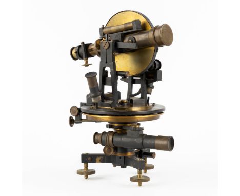 Maison Richer V. Lejard à Paris, Fisch à Bruxelles, A Theodolite, brass and metal.Used to measure angles between horizontal a