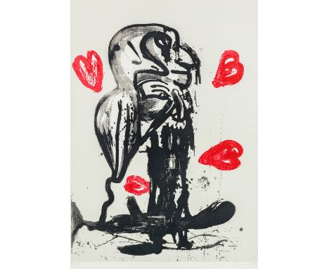Fred BERVOETS (1942) 'Untitled' a lithograph, 11/40.&nbsp;Signed lower right, numbered lower left.&nbsp;Dimensions: (W:60 x H