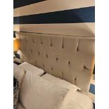 Tufted Headboard The Upholstered Off Grey Tufted Padded Headboard Is An Elegant And Sophisticated