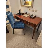 Mahogany Writing Table The Moulded Rectangular Top And A Frieze Of Two Drawers With Brass Pull