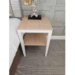 A Pair Of Side Tables A Stylish And Modern Gardenia White Painted Side Table With Undershelf, The