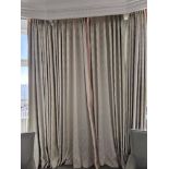 3 x Pairs Of Drapes The Cream Drapes Are A Magnificent Addition To Any Home, Draped From Ceiling