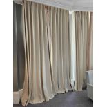 3 x pairs Drapes The Cream Drapes Are A Magnificent Addition To Any Home, Draped From Ceiling To