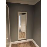 Full Height Dress Mirror A Bright White Gloss Finish On A Clean, Contemporary, Classic Design,