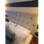 Tufted Headboard The Upholstered Off Grey Tufted Padded Headboard Is An Elegant And Sophisticated