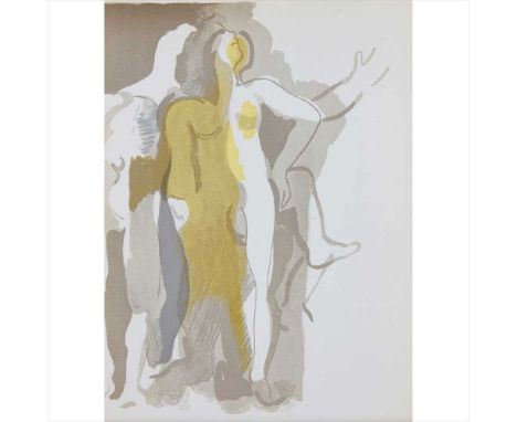 § ANDRE BEAUDIN (FRENCH 1895-1979) NUDE WITH YELLOWColour lithograph, 1961, printed by Mourlot Freres atelier, and published 