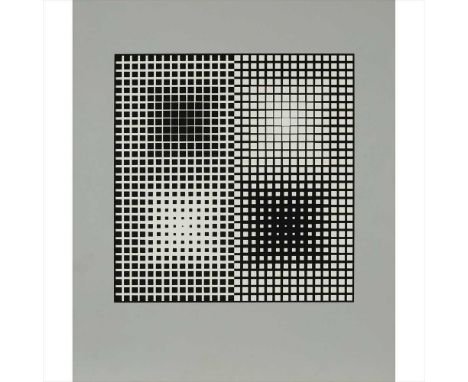 § VICTOR VASARELY (HUNGARIAN/FRENCH 1906-1997) NOVAEScreenprint, mounted on cardboard, unframed (Dimensions: 58cm x 49cm (22.