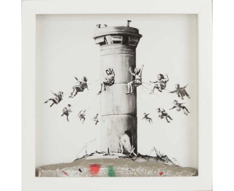 § BANKSY (BRITISH B.1974) WALLED-OFF HOTELDigital print and concrete relief, accompanied by original invoice numbered '2601,'