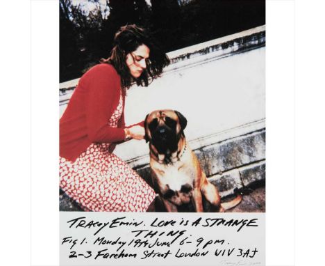 § TRACEY EMIN C.B.E., R.A. (BRITISH B.1963) LOVE IS A STRANGE THING - 2000Off-set lithograph, 210/250, signed and dated 2000,