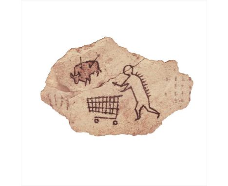 § BANKSY (BRITISH B.1974) PECKHAM ROCK, POSTCARDOff-set lithograph on shaped wood board, unframed (Dimensions: 12cm x 18cm (4