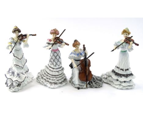 A Royal Doulton limited edition four figure group, Edwardian String Quartet, to include First Violin, HN3704, 25cm high and t