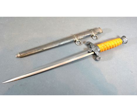 A German ORGL Army Dagger, maker's mark WKC, 37cms long 
