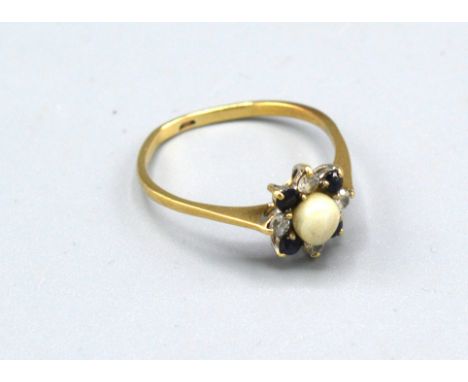 A 9ct. Gold Cluster Dress Ring 