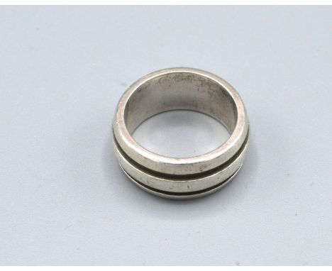 Tiffany &amp; Co., A 925 Silver Band Ring, ring size M 