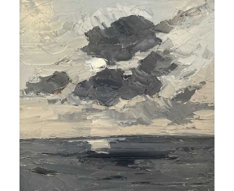 ‡SIR KYFFIN WILLIAMS RA oil on canvas - entitled verso on Thackeray Gallery label 'Clouds off South Stack II', dated 2004, si