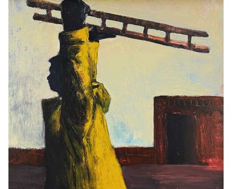 ‡ JAMES DONOVAN acrylic on board - entitled 'Trophy, Tower Colliery', signed with initials versoDimensions: 48 x 56cmsProvena