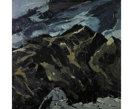 ‡ SIR KYFFIN WILLIAMS RA limited edition (96/250) print - 'Farmer Below Snowdon', signed fully in pencilDimensions: 60 x 58cm
