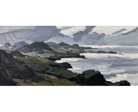 ‡SIR KYFFIN WILLIAMS RA oil on canvas - entitled verso 'Lleyn', 1976, signed with initialsDimensions: 49.5 x 110cmsProvenance