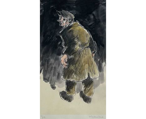 ‡ SIR KYFFIN WILLIAMS RA limited edition (81/150) print - standing farmer, signed fully in pencilDimensions: 58 x 33cmsProven
