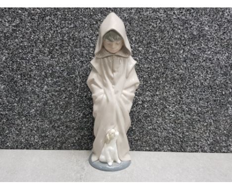 Nao by Lladro figure Monk boy with dog