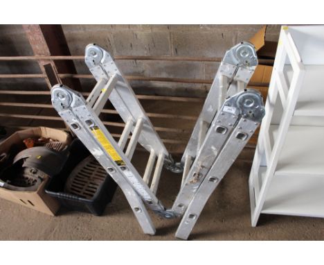 A folding ladder