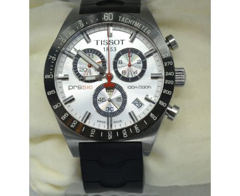 A Tissot PRS 516 Quartz Chronograph Gentleman's Wrist Watch with original box 