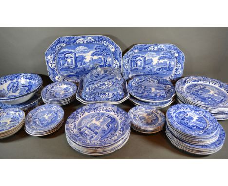 A Large Collection of Copeland Spode Italian Pattern to include dinner and tea ware 