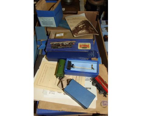 A Hornby Dublo tank engine, 2-6-4, EDL18, boxed, other Hornby Dublo items, a Bayko building set No 3, a SEL precision Major 1