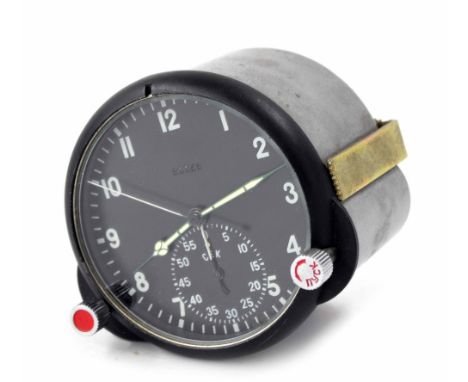 Russian MIG aircraft clock, with luminous hands,&nbsp;the 3" dial numbered 83368, with subsidiary chronograph dial initialled