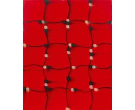 Mark Francis (Newtownards, Nordirland 1964 – lebt in London). „TRANSECTION (PULSE)“. 1999Öl auf Leinwand.  152 × 122&nbsp;cm 