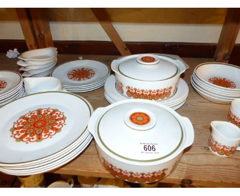 MEAKIN STUDIO POTTERY. Forty four pieces of J &amp; G Meakin Studio pottery