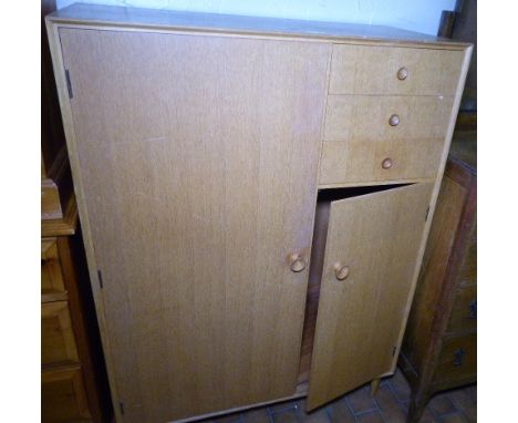 MEREDEW TALLBOY. Light oak tallboy by Meredew furniture, 132 x 94cm