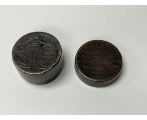 A Portsmouth halfpenny token commemorating John Jervis, Earl St Vincent (1735-1823) and the battle of Cape St Vincent, 1797 m