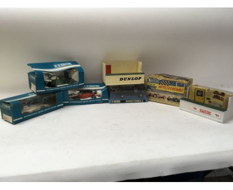 Scalextric collection of cars and other parts