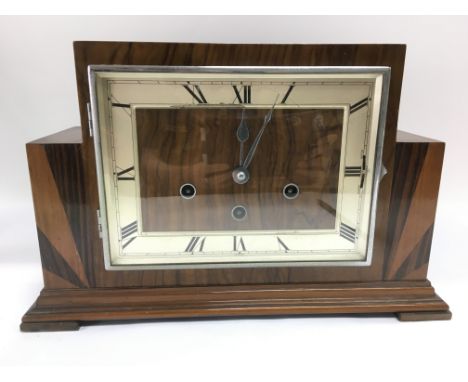 An Art Deco Westminster chime clock, approx height 22.5cm. NO RESERVE